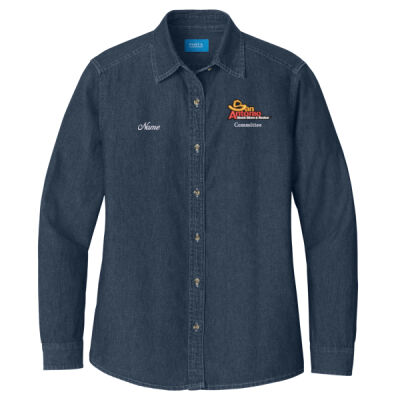 Ladies Long Sleeve Value Denim Shirt - LC Stack Committee  Thumbnail