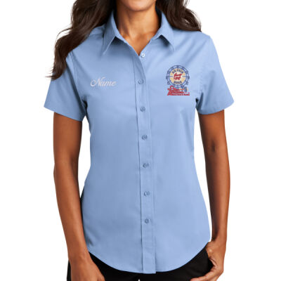 Ladies Short Sleeve Easy Care Shirt - Farris Wheel Logo Thumbnail