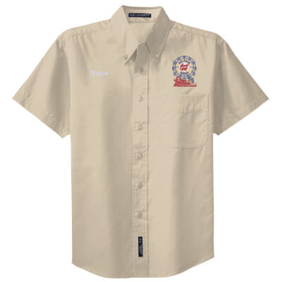 Men's Short Sleeve Easy Care Shirt - Farris Wheel Logo Thumbnail